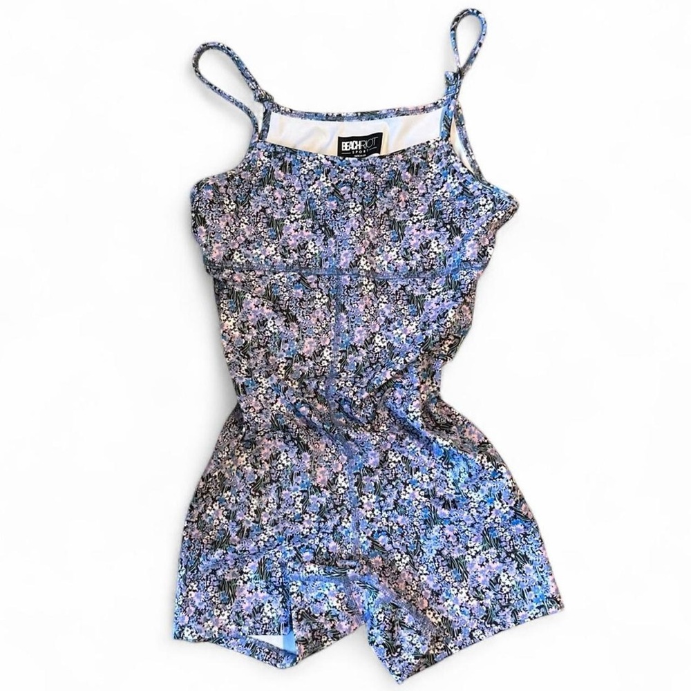 Beach Riot Floral Jumpsuit in Blue and Purple